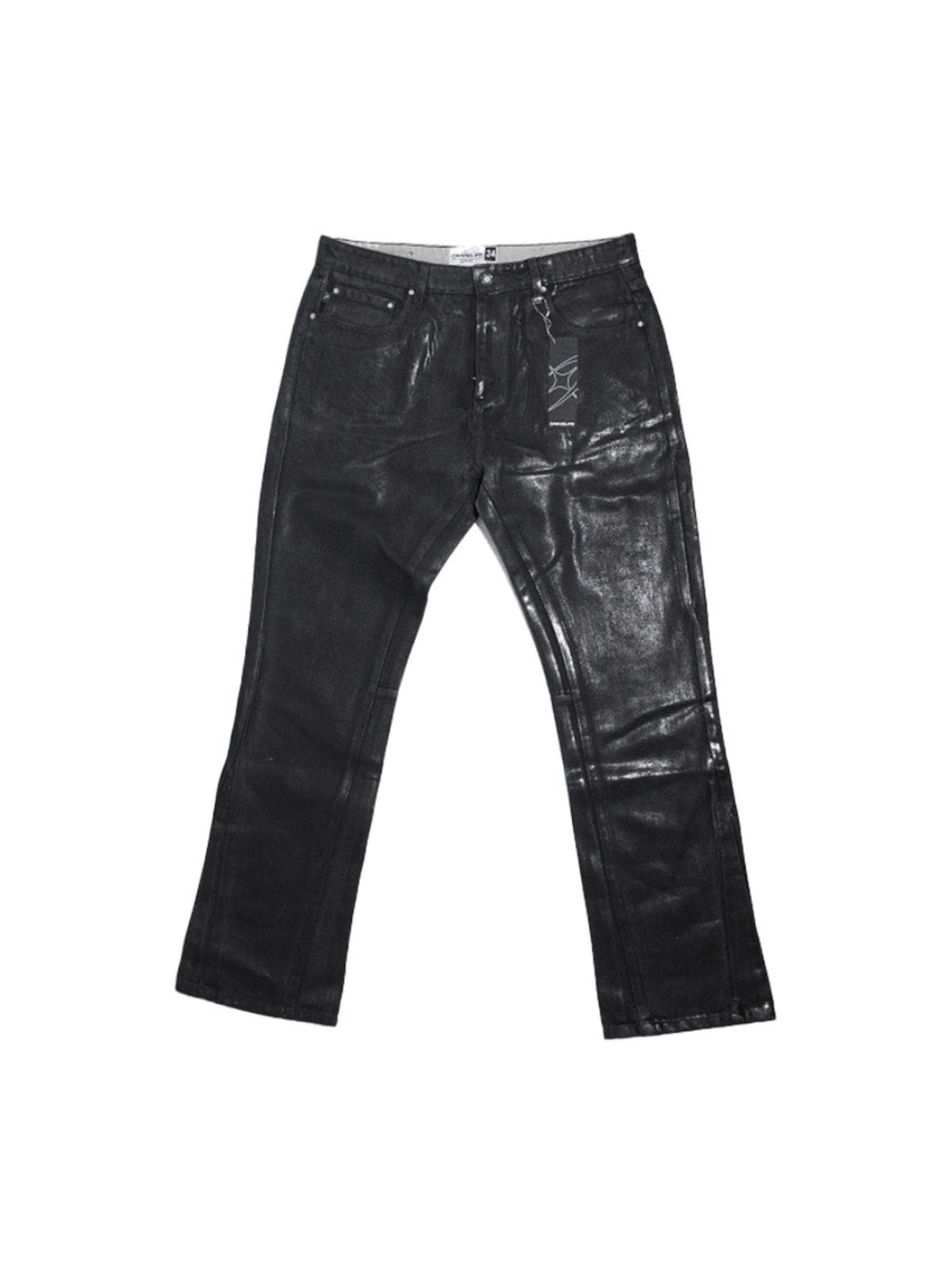 WAXED JEANS BLK