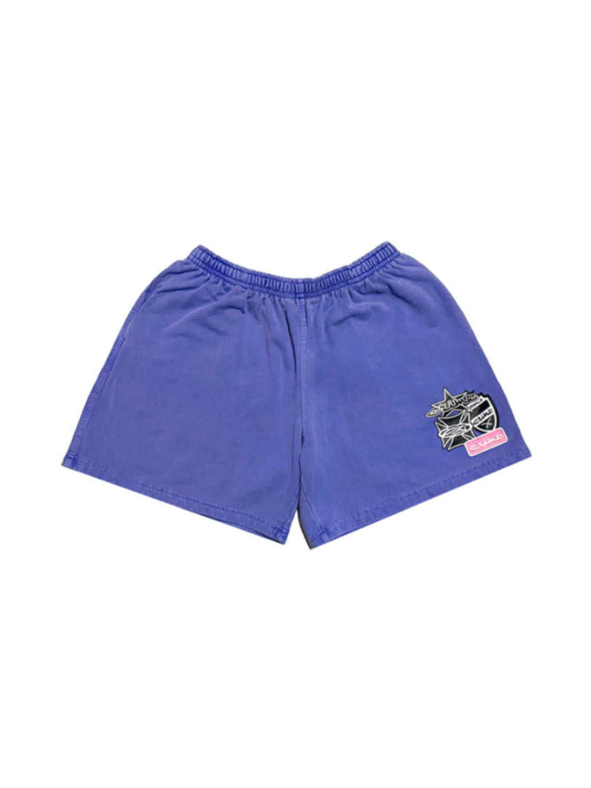 SHORT BASIC PURPLE MULTI LOGO