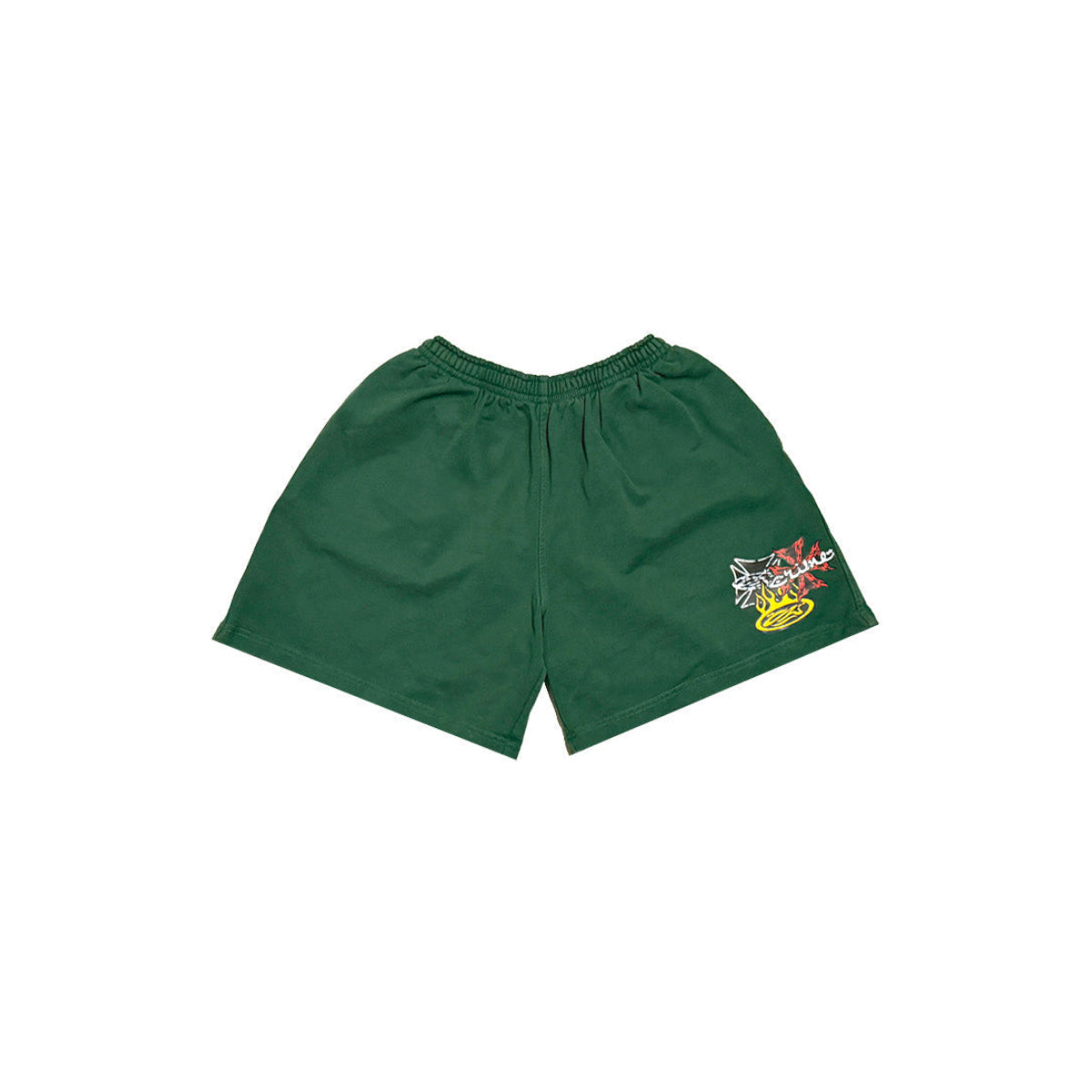 SHORT BASIC GREEN MULTI LOGO